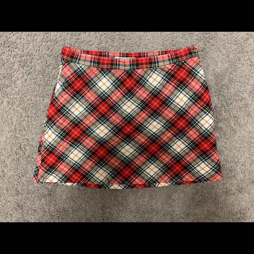 Lucky Brand Plaid Miniskirt